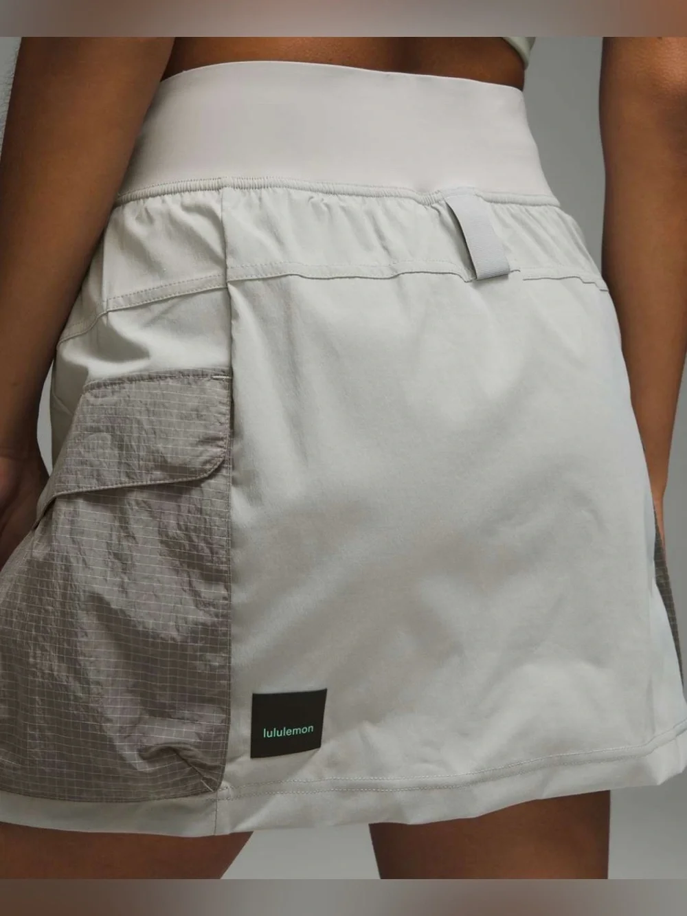 Lululemon Multi-Pocket Cargo HR Hiking Skirt Seal Grey Size 10